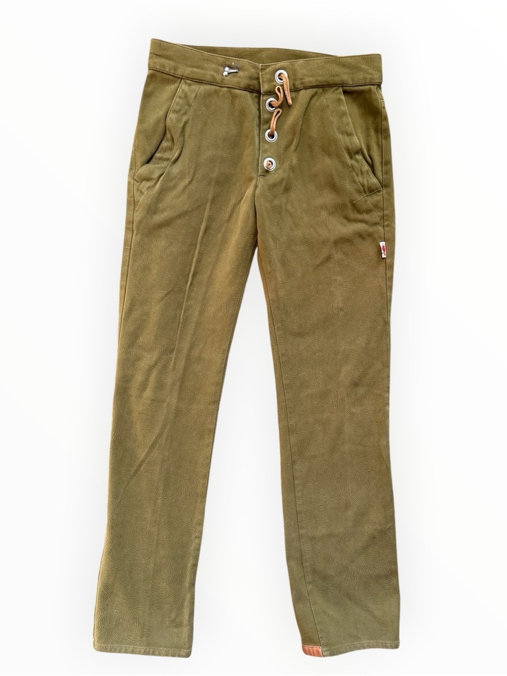 vintage 1990s JPG Jean's label by designer Jean Paul Gaultier olive green pants